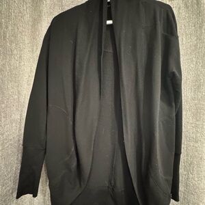 Nine West Black Open Front Cardigan